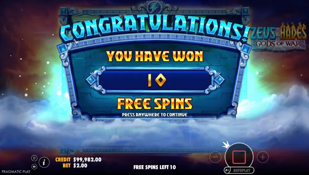 Tester Zeus vs Hades gratuitement via Pragmatic Play